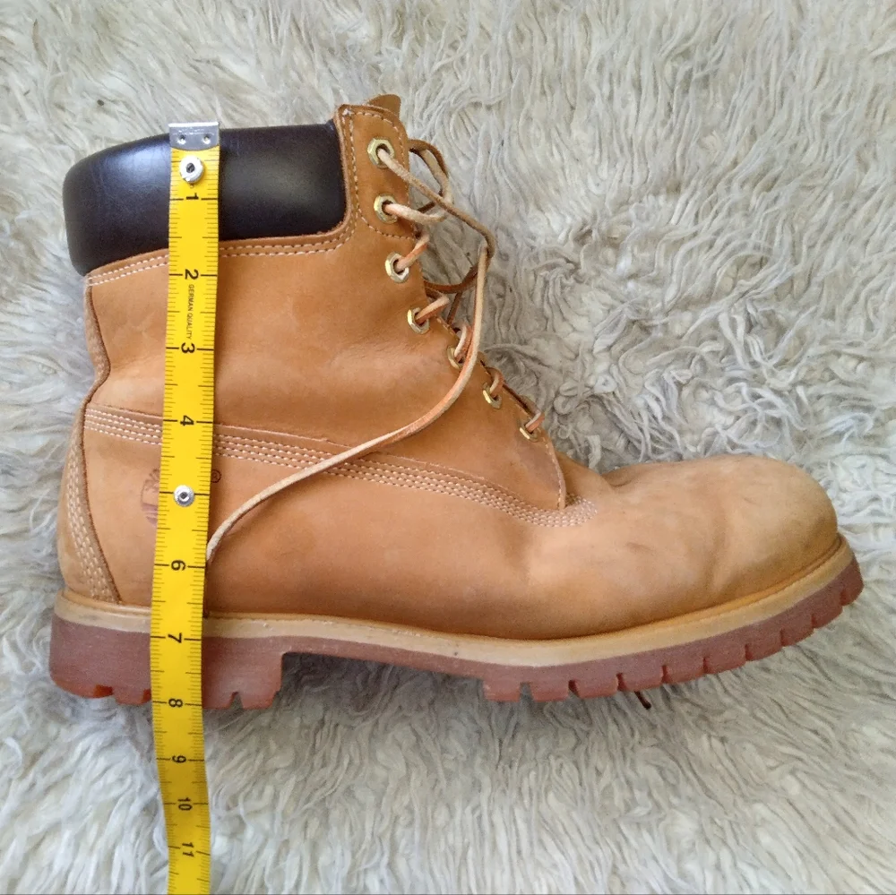 Vintage Timberland Leather Lace Up Waterproof Boot Size 13W